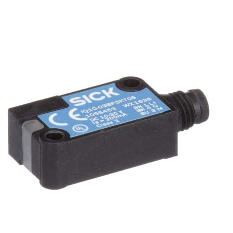 SICK IQ10-03BPSKT0S 100 MS, 10-30 VDC, 1055453, 200 HZ, 3 MM Sensing Range, -30 to +75 Degree C, Flush Mount, INDUCTIVE Proximity Sensor, M8 3 PIN Connector, N/O, PNP