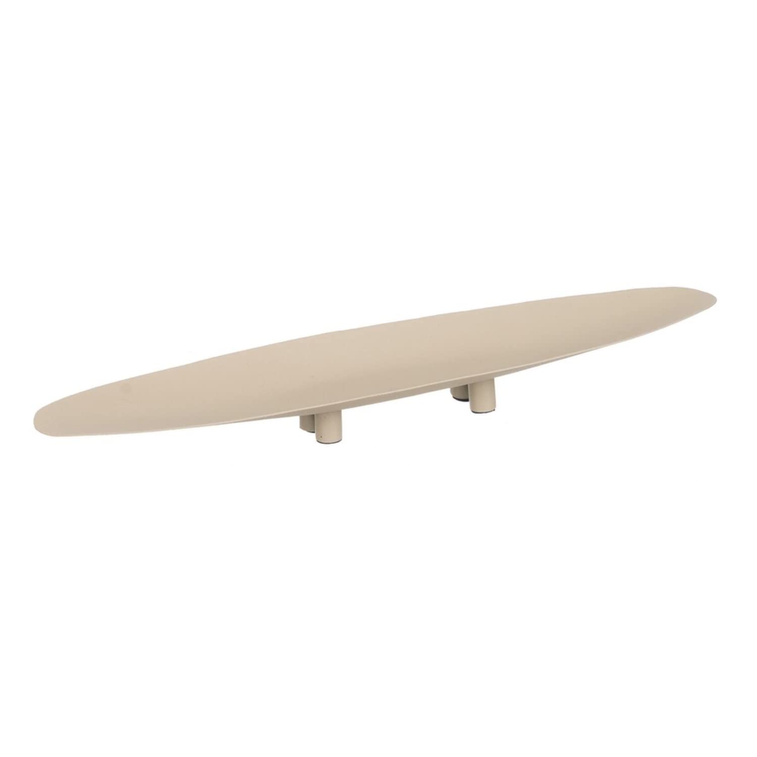 Centre de table rectangulaire crème fer 43,5 cm chemin de table bougie