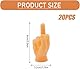 GIUSOBG Tiny Hands Mittelfinger Puppets 20 Stück Mittelfinger Puppets Fingerpuppen Mini Hände Mittelfinger Tiny Hands Mini Finger für Zaubertricks Haustiere Weihnachten Spiele Party