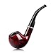 Joyoldelf Tobacco Pipe, Classic Smoking Pipe with Foldable Pipe Stand Holder, Cork Knocker, Pipe Bits & Pipe Screens