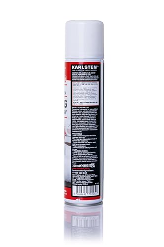 Karlsten Bed Bug Killer Spray 300ml - High Strength Elimination of Resistant Bed Bugs & Dust Mites Control Kills Bed Bugs In All Cycles Of Life Use on Mattresses, Soft Furnishings & Around The Home