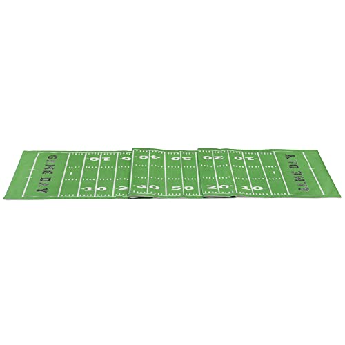 Boston International Table Runner Super Bowl Football Party Cotton Decor, 72 x 13-Inches, Football Fever