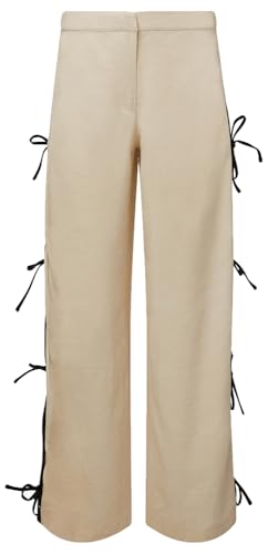 WEWOREWHAT womens Tie Slit Pant2