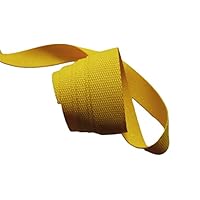 Sangle Tressée écru 23 Mm (au Mètre) - Pour Poignées De Sac, Ceinture, Décoration (70% Coton)