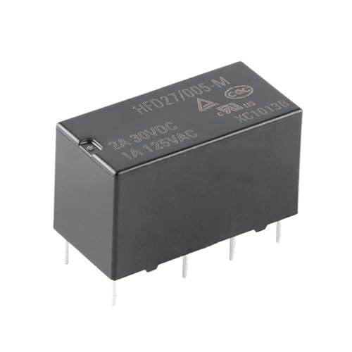Minirelé HFD27 DC 24V 2A interruptor electrónico de 8 pines para relés de potencia 2