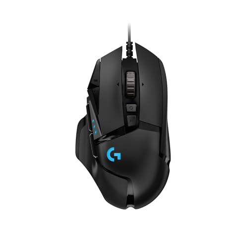 G502 Hero Logitech souris filaire à molette débrayable et poids ajustables USB