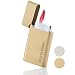 Scott & Webber® - Accendino antivento con fiamma Jet - Accendino ricaricabile in metallo regolabile fino a 1300 °C - Include elegante scatola in metallo (Gold Square)