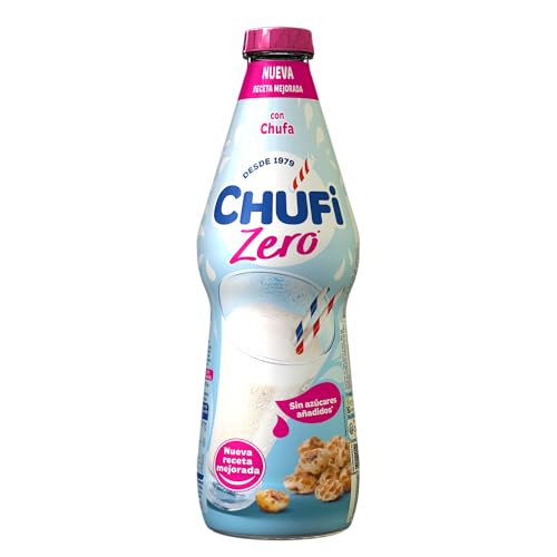 Chufi - Horchata Zero, Sin Azúcares Añadidos, 100% Vegetal, Sin Lactosa, Sin Gluten, Sin Alérgenos - 1L