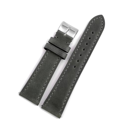 Bracelet de montre en cuir véritable 22mm HuanJ, sangle haut de gamme à dégagement rapide