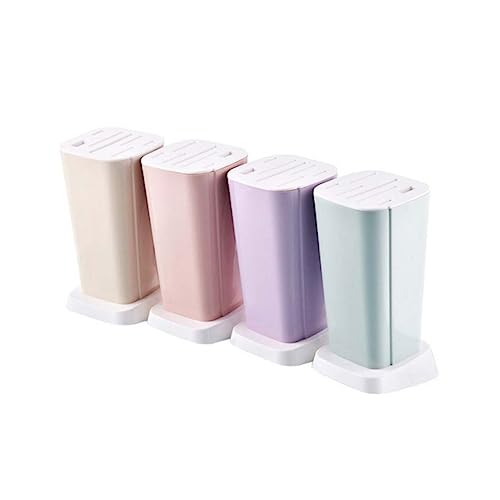 Cabilock Creative Multi Function Kitchen Rack Holder Sturdy Material Design Rotatable Bottom for Easy Drainage Multi Partition Storage for Knives Beige