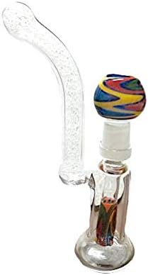LeafGlass 8 inch Glass Oil rig dab, Glass Oil Bubbler Water Smoking Pipe - 20cm