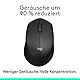 Logitech M330 SILENT PLUS Kabellose Maus, 2,4 GHz mit USB-Nano-Empfänger, 1000 DPI Optical Tracking, 2 Jahre Batterielaufzeit, Kompatibel mit PC, Mac, Laptop, Chromebook - Schwarz