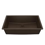 Karran Undermount 33' Large Single Bowl Granite Quartz Composite Kitchen Sink in...