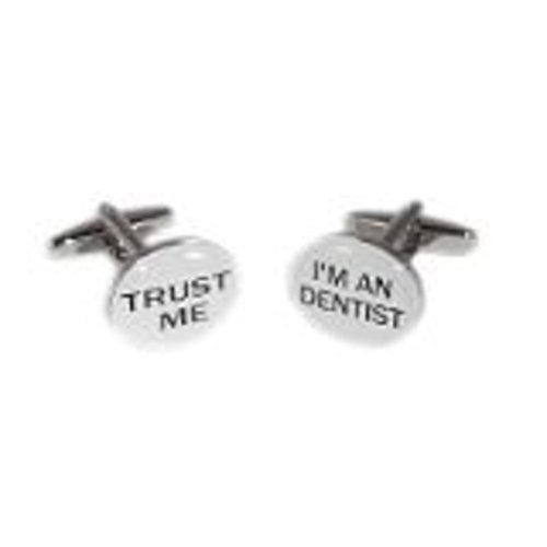 Mancuernillas para hombre Trust Me I Am A Dentist miniatura 1
