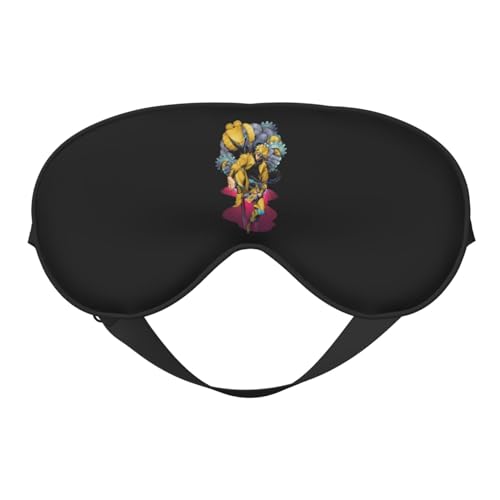 ジョジョの奇妙な冒険 アイマスク 睡眠アイマスク スリープマスク 目隠し 遮光 収縮バンド型 調整可能 圧迫感なし 軽量 通気性 柔らかい 快適 手洗いok 快眠 安眠 昼寝 仮眠 飛行機 旅行 出張用 オールシーズン対応 子供 大人 男女兼用 1枚 おし