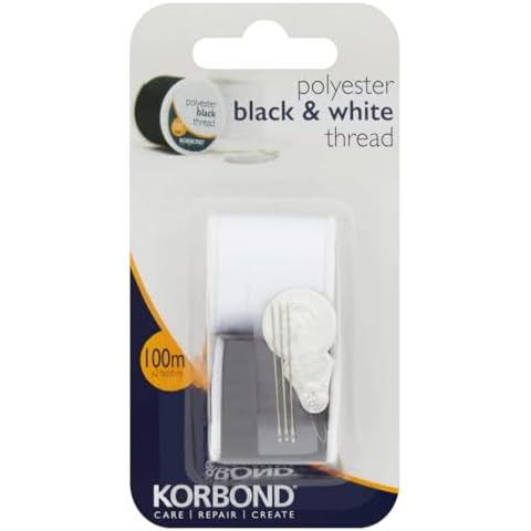 Korbond Twin Pack Black and White Thread Cover