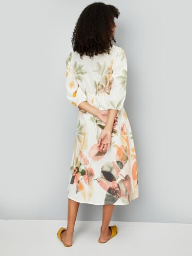 Image of Max Women's Cotton A-Line Midi Casual Dress
