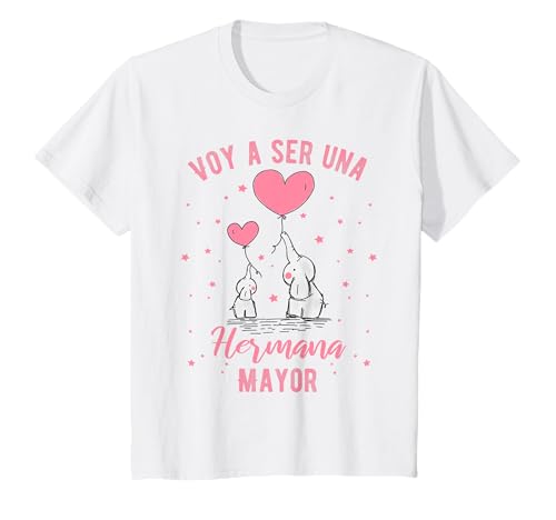 Voy a ser una hermana mayor 2022 lindos elefantes, elefante Camiseta