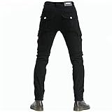 Un par de pantalones con protección adicional para usar cuando conduces una motocicleta, gracias al refuerzo de tela de aramida resistente en el asiento y las rodillas. Absorbe completamente la humedad y elimina el sudor, totalmente transpirable para la comodidad del ciclista.