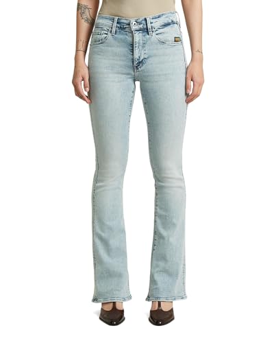 Jean 3301 Flare G-Star pantalon loose évasé denim bleu mode femme