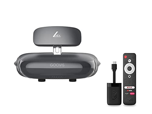 Goovis PC Virtual Headsets, Mobile 3d VR Movies Cinema with Dual 2K AMOLED Display with Homatics Dongle Q Android TV Goovis PC Virtual Headsets, Mobile 3d VR Movies Cinema with Dual 2K AMOLED Display with Homatics Dongle Q Android TV