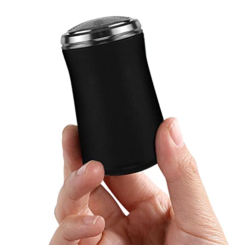 SANZH Elektrisch scheerapparaat met wasbaar zakformaat, baardtrimmer voor heren, kleine vormfactor, maar schone scheerbeurt, gemakkelijk te reinigen, geschikt voor transport