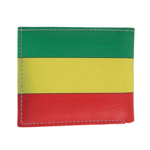 CTM Men's Rastafarian Flag Bifold Wallet, Rastafarian Flag4