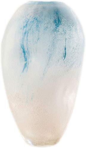Vase en verre d'art dégradé et asymétrique, design architectural Style Three