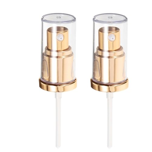 JJiaoLinin Gold Ersatz-Fundamentpumpe,2 Stück Foundation-Pumpe Ersatz-Fundament-Pumpe für EsteeLauderDouble Wear Foundation