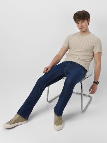 Image of Neostreak Men's Washed Bootcut Jeans Stretchable