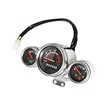 Digital Tachometer Speedometer Odometer Voltmeter Fuel Gauge Meter 12V Compatible with Automotive Motorcycle Parts