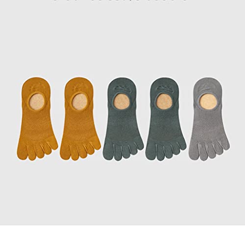 ZCJUX Pantoufles d'été Five-doigt Mesh Breathable Men's's chaussettes minces chaussettes de bateau invisible à cinq tours Cover