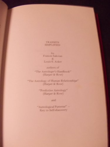 Transits Simplified B000NUSDPQ Book Cover