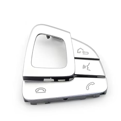 Bouton de volant Mercedes W213 Classe E cache commande gauche argent