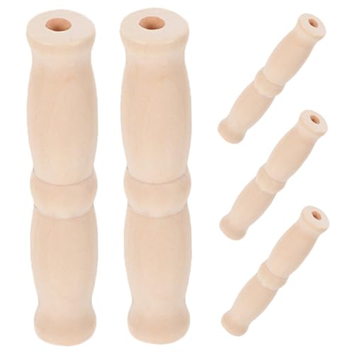 Poignées en bois pour seaux et paniers | Lot de 5 rechanges ergonomiques - 2