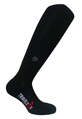 Travelsox TSS6000 Patented Graduated Compression Travel & Dress Socks Black Medium3