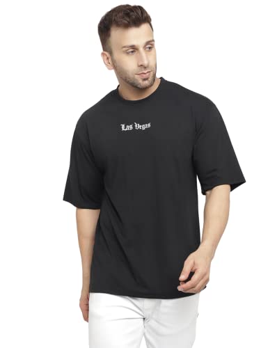 Image of GRITSTONES Men Oversized Half Sleeve Cotton T-Shirt