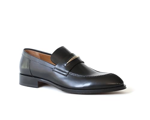 Jo Ghost 5423 Italian Black Leather Slip On Shoes2