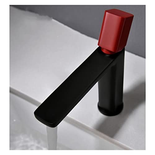 Robinet de lavabo double trou mitigeur laiton eau chaude froide doré LWX - 8