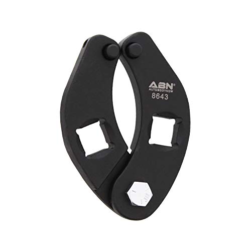 ABN Adjustable Gland Nut Wrench - 1/2in Drive Small Universal Hydraulic Cylinder Spanner Wrench, 1 to 3.75in Capacity