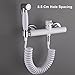 JWVXVFYKV HandheldSprayer Toilet Kit, Concealed Hot and Cold WaterSpray Set, Brass Hand Held Sprayer with Mixing Valve and 1.5m Spring Elastic Hose, for Bathing Pets and Baby Wash,Type2(Type1)