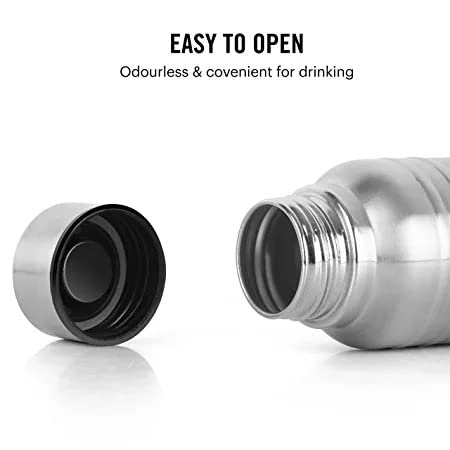 Image of CELLO Mileage Stainless Steel Water Bottle, 1000 ml, 1 Unit, Silver