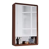 ★【Fonction de rangement】Si vous avez trop de choses dans votre salle de bain et que vous ne savez pas où les placer, vous devez acheter une armoire à miroir pour les organiser. Il peut vous aider à ranger vos produits cosmétiques. Rendez votre chambre plus rangée.