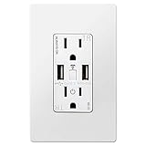 TOPGREENER Smart Wi-Fi, Wall, Tamper Resistant Dual USB Charger Outlet, Compatible with Amazon Alexa...