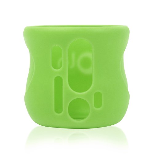 Image of Olababy Silicone Sleeve for Avent Natural Glass Baby Bottles (4 oz, Green)