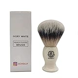 Premium Shaving Brushes for men by Echolly-NO Shedding Bristle Shave Brushes for Men-Smooth Acrylic