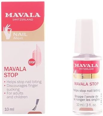 MAVALA STOP - The Gold Standard to STOP Nail Biting and Thumb Sucking. Dermatologically Tested, Clinically Proven. 100% Made in Geneva Switzerland with Natural, Cruetly-Free, Vegan Ingredients, 10 mL
