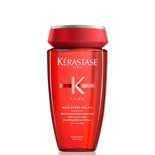 Kérastase Soleil, Champú Hidratante, Para pelo expuesto al sol, Anti Encrespamiento y Protección Solar, Bain Après-Soleil, 250ml