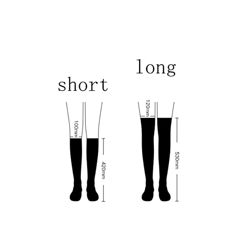 Image of Golf Sun Protection Socks UPF50+ Overknee Stocking Ice Silk Breathable Cool Socks for Women School Outdoor Sports