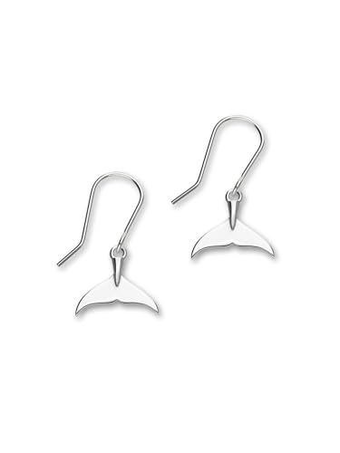Boucles d'oreilles dauphin argent 925 pendantes fait main pour femme